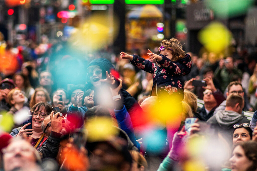 Annual New Year Eve Confetti Test In Times Square, Newyork