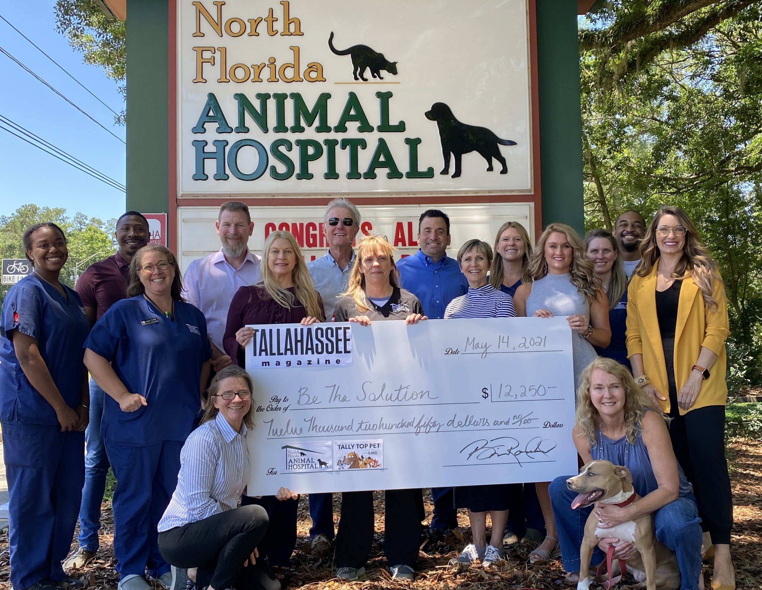 Tails Wag for the Tally Top Pet Check Presentation - Tallahassee Magazine