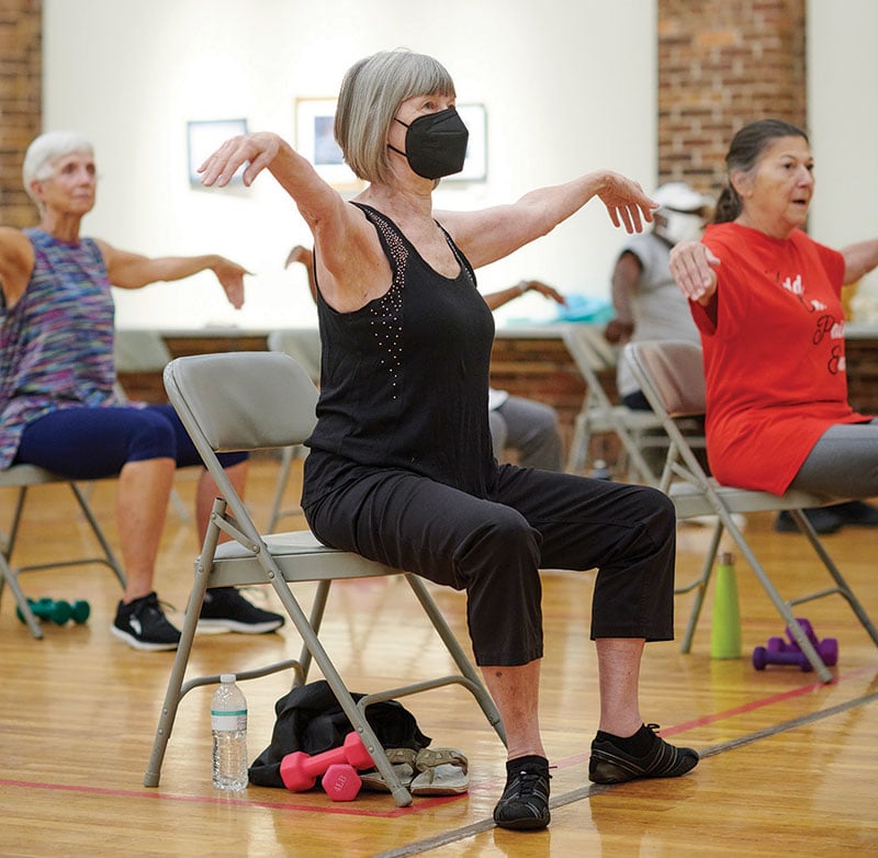 Fitness class at the Tallahassee Senior Center