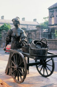 A statue of the chesty Molly Malloy