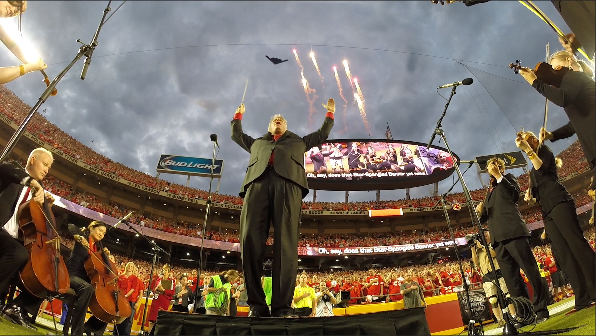 Here's the flyover from the coldest game in Arrowhead history. I