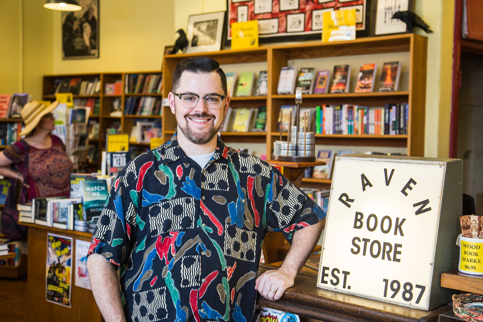 Lawrence Poet Danny Caine Takes Over The Raven Book Store As It