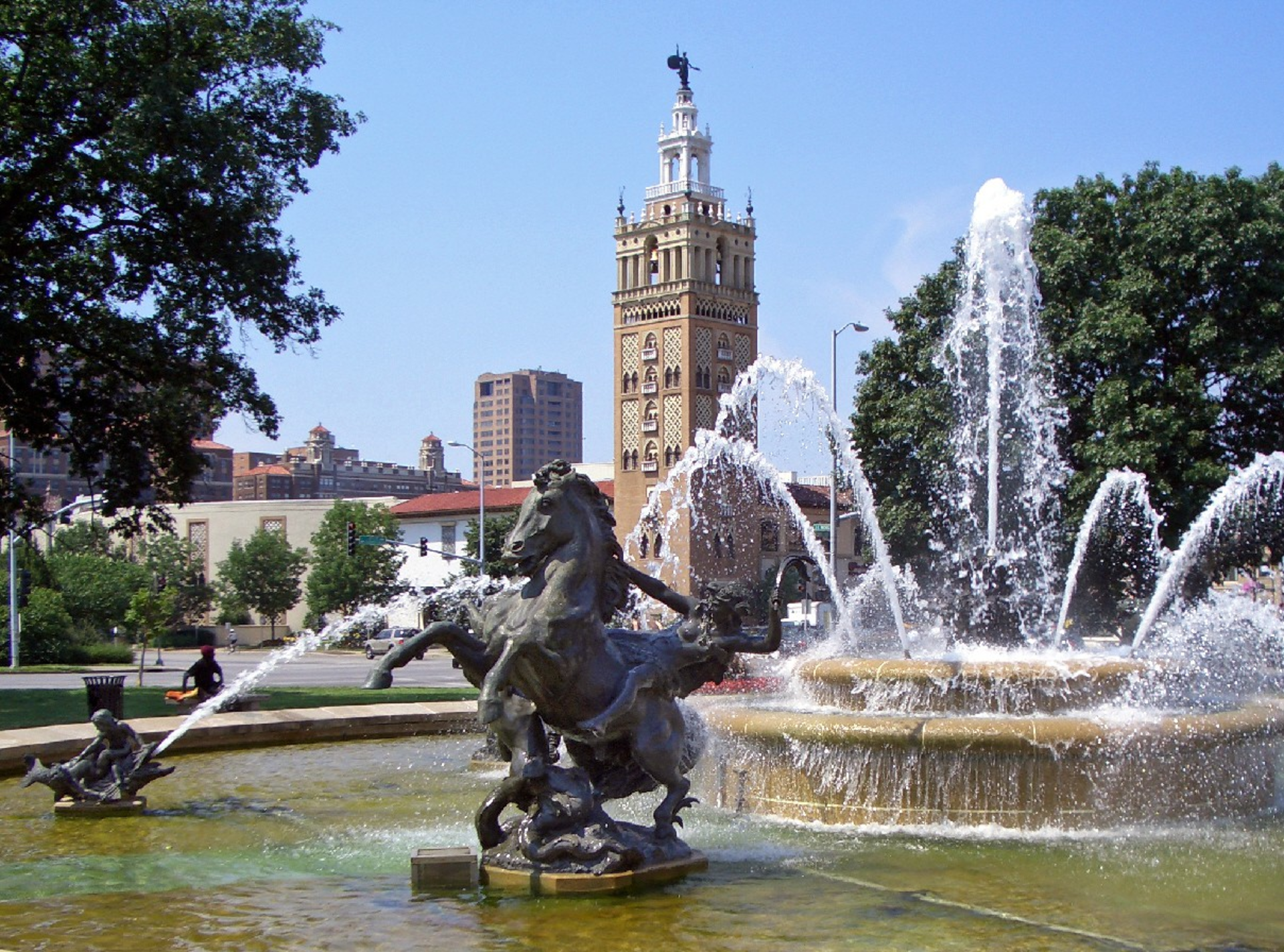 Kết quả hình ảnh cho kansas city plaza fountain