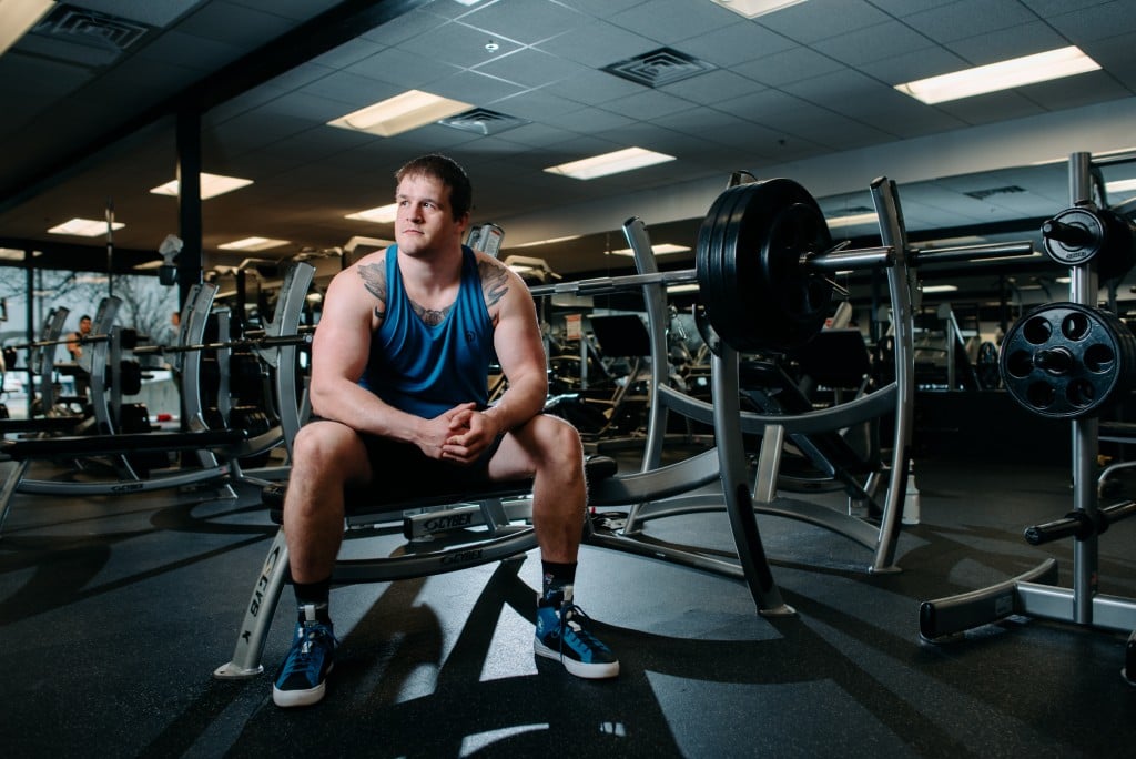 Ehren Schwarz At His Gym Genesis Health Club North, 3201 Mesa Way, Lawrence Ks.