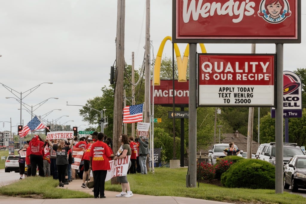 May 19 2021 Fight For 15 Workers Strike And Hold Rallies At Kc Mcdonald S And Lee S Summit Wendy S 17