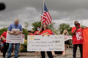 May 19 2021 Fight For 15 Workers Strike And Hold Rallies At Kc Mcdonald S And Lee S Summit Wendy S 09