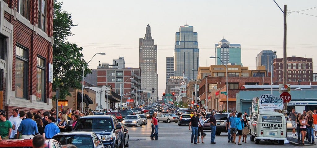 A photo of First Friday events in the Crossroads