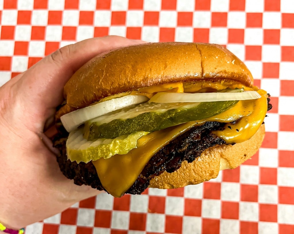 A smash burger from Dead Beet Eats. // Photo by Kat Willis
