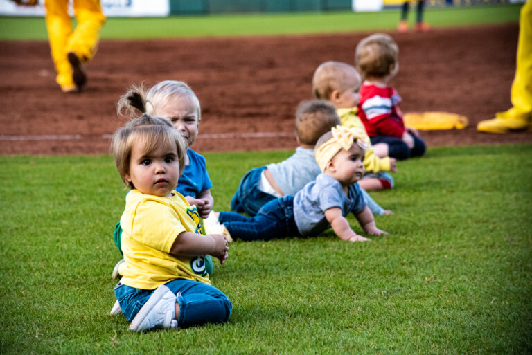 Savannah Bananas vs. KC Monarchs in banana ball at Legends