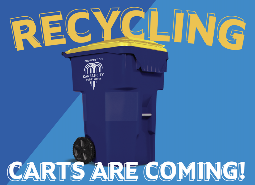 How do I get a new recycling bin/cart in Kansas City?