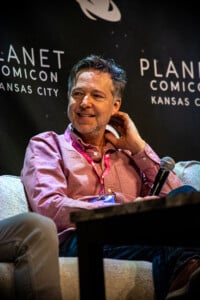 George Newbern Answering A Question Posed By The Moderator At Planet Comicon 2023