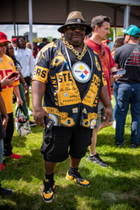 Stealers Fan Arriving At The Nfl Draft In Kansas City, 2023