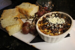 Baked Pimento Cheese And Smoked Grapes