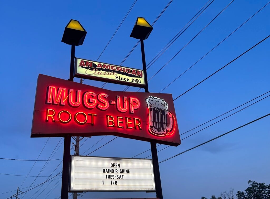 Mugs Up Root Beer Drive In Sign