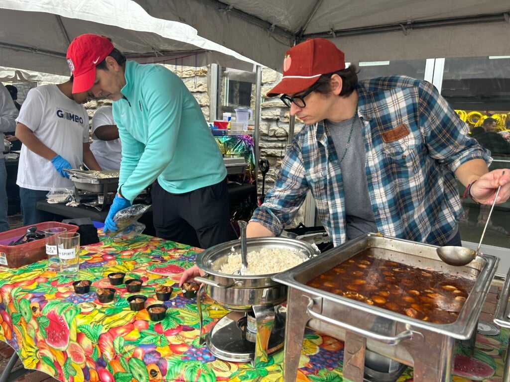 Maxfield Kaniger And Ben Aken Serving At The Prospect Kc Gumbo Fest