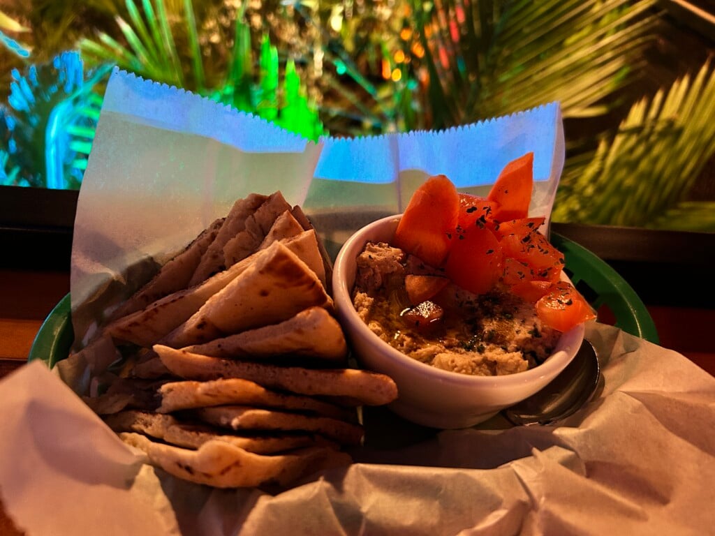 Hummus With Pita At The Ship
