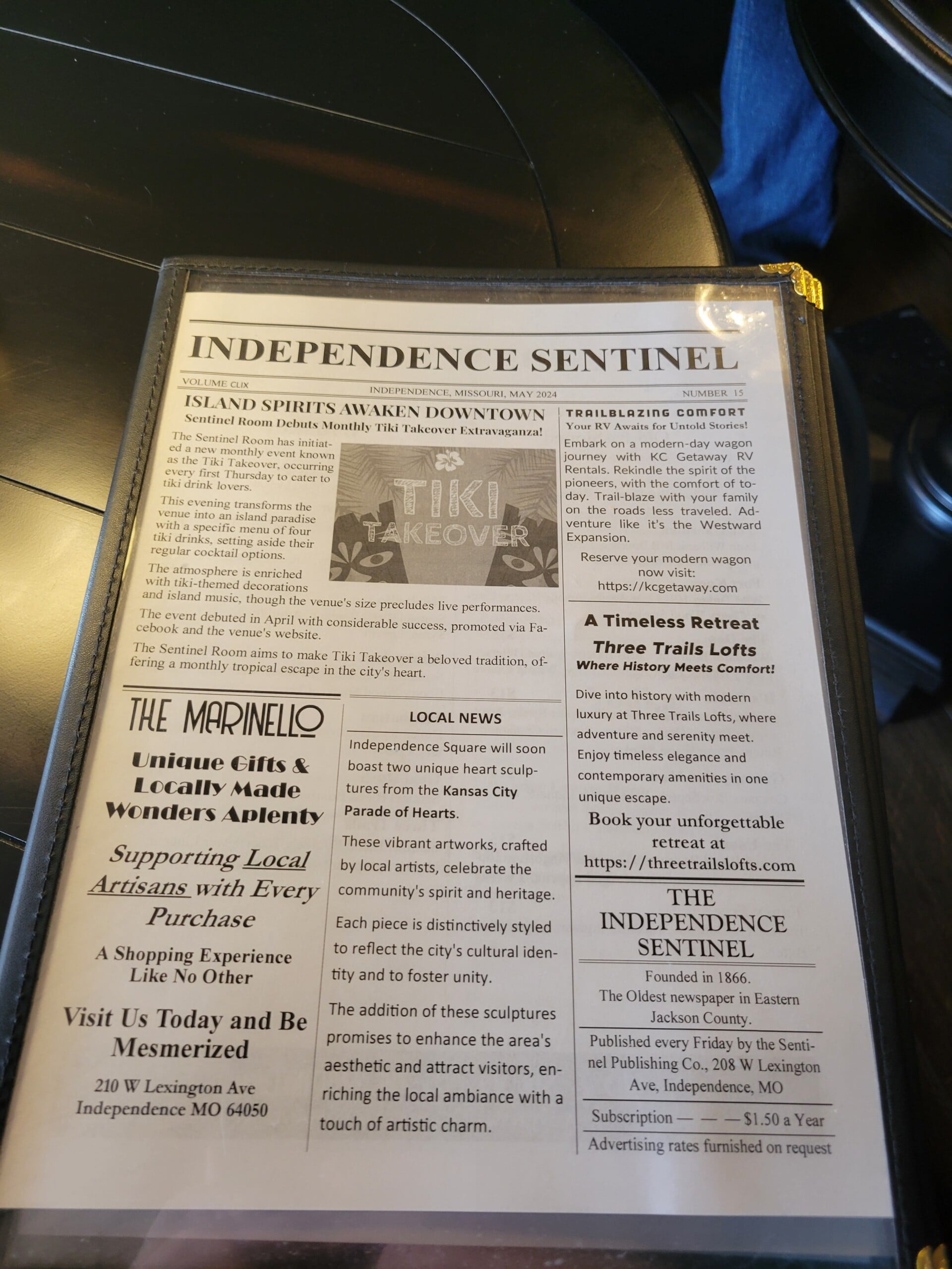 Sentinel Missouri The Sentinel Room honors journalistic history (with stiff drinks) in ...