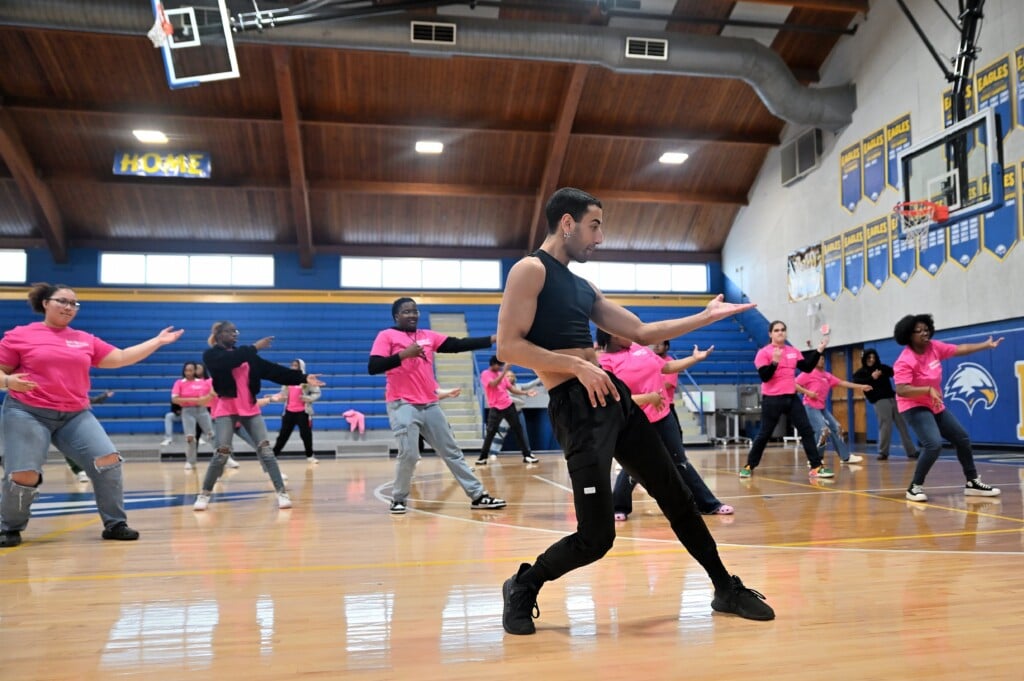 Staging The Future Mamma Mia! Dance Workshop Participants Performing