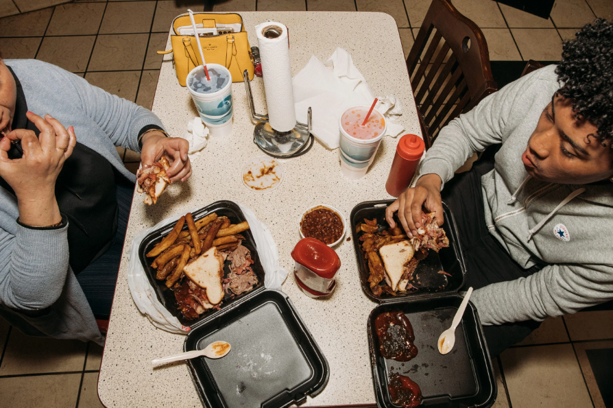 Guests Polish Off A Plate From Lcs Bbq Of Kansas City Mo Photo By Chase Castor