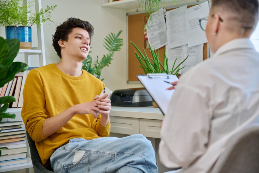 college student and mental health professional