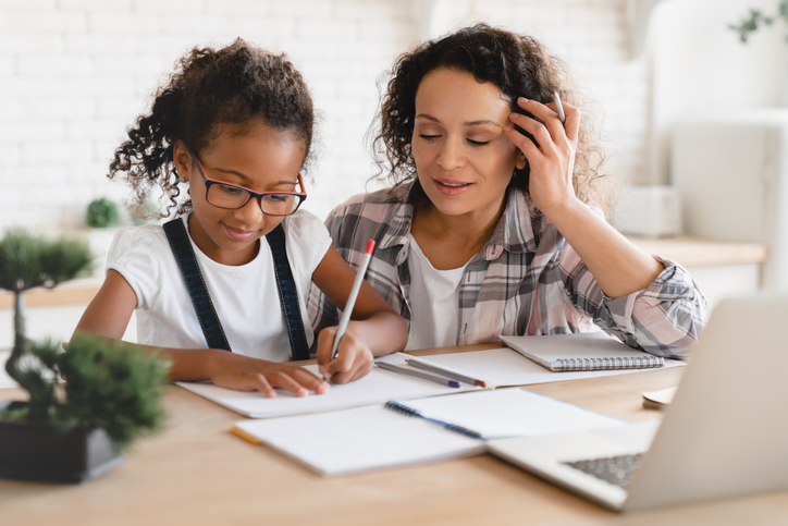young child and tutor, for article on the benefits of tutoring