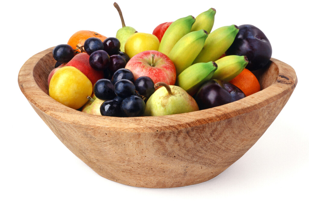 Fruit Bowl on white background