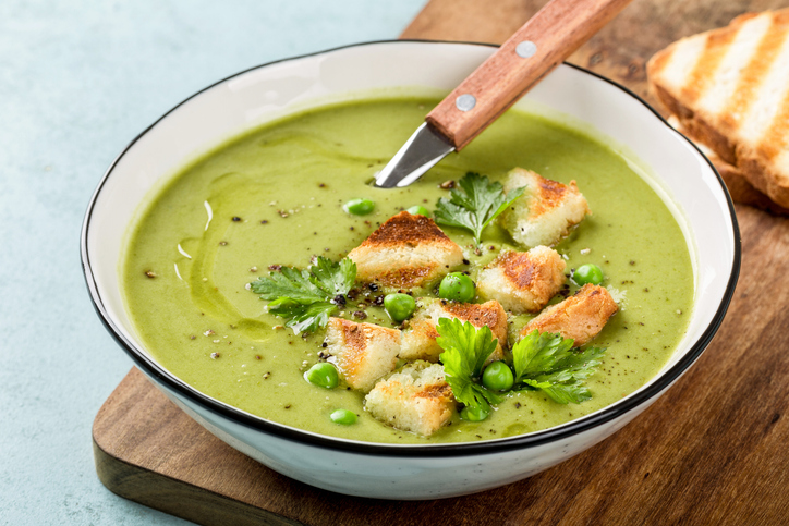 bowl of pea soup