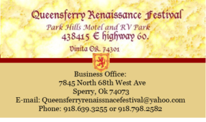 Queensferry Renissance Festival, Oklahoma's Little Scotland @ Parkhills Motel and Rv Park | Vinita | Oklahoma | United States