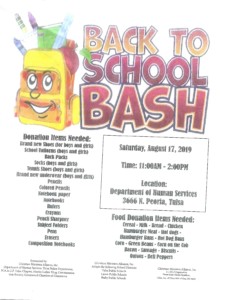 Back to School Bash-School Supply Giveaway @ Department of Human Services | Tulsa | Oklahoma | United States