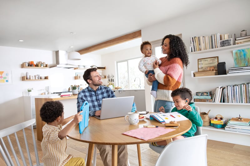 Dining Room For Family With Kids