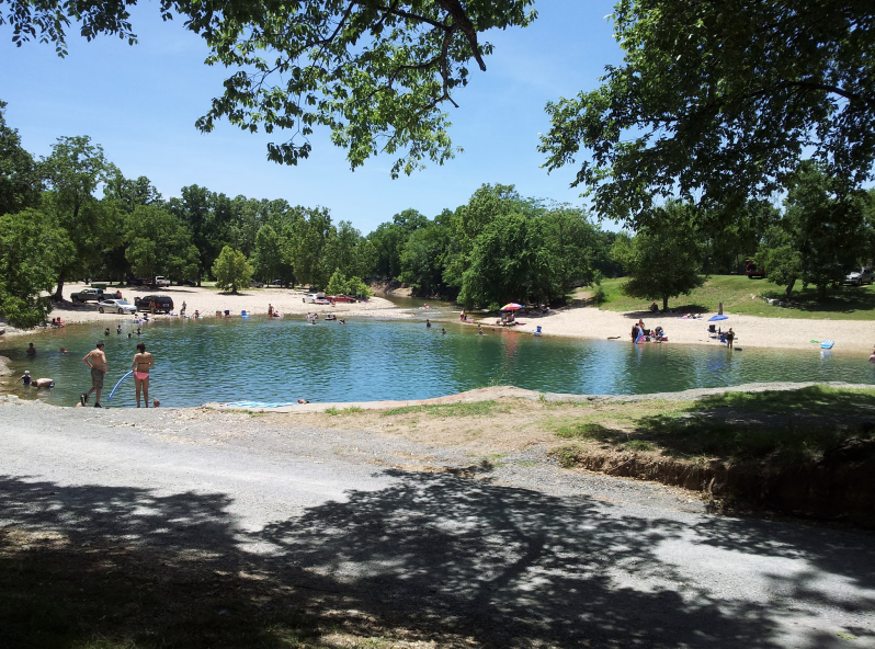 a photo taken at blue hole in oklahoma