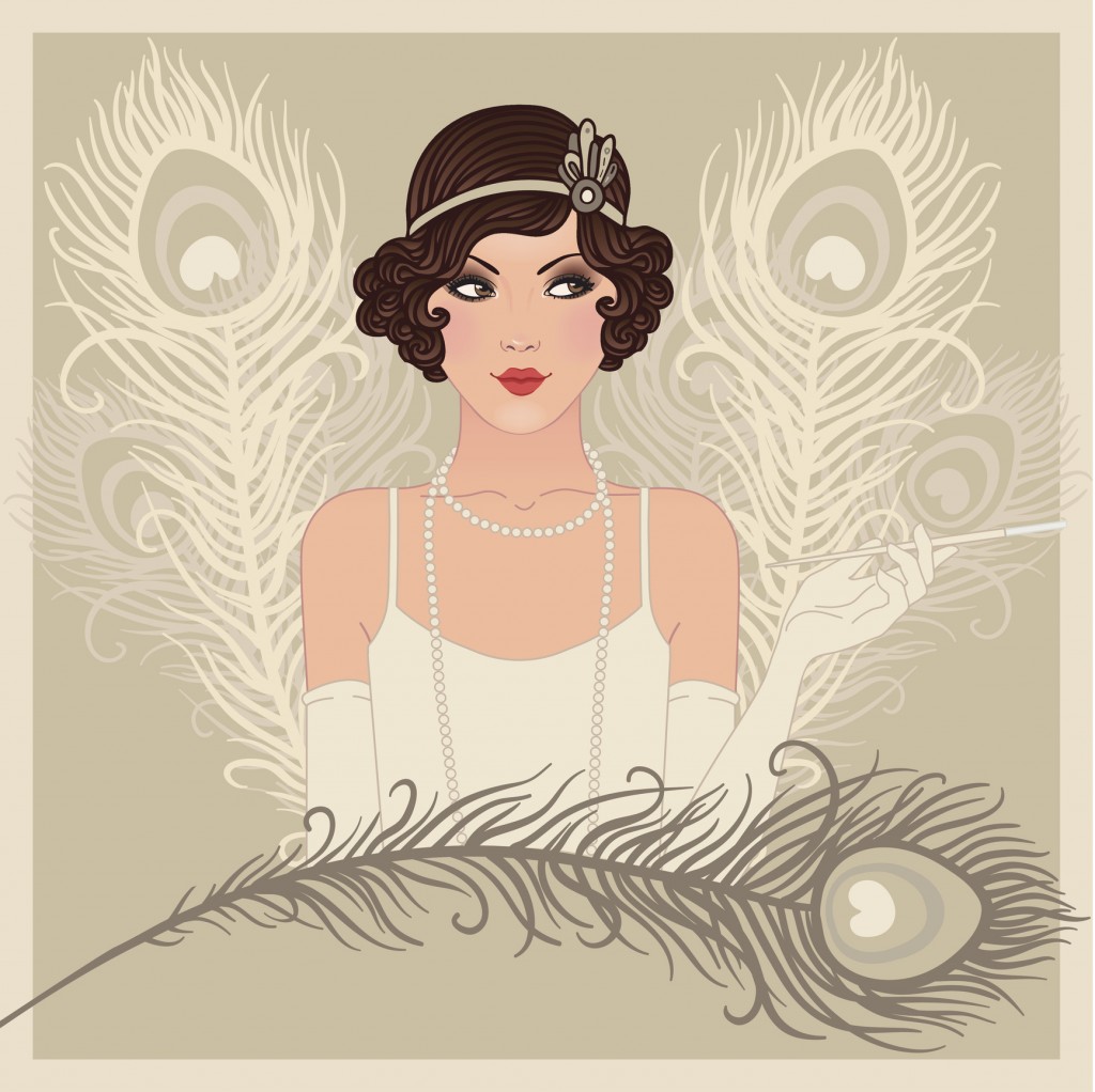 Flapper Gitl Series: Retro Party Invitation Design
