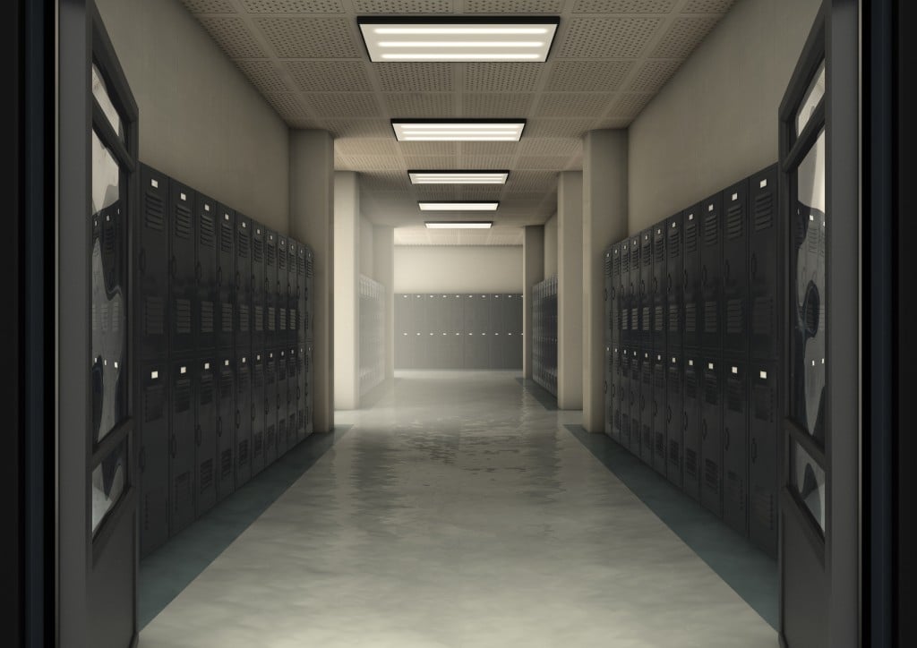 School Locker Corridor