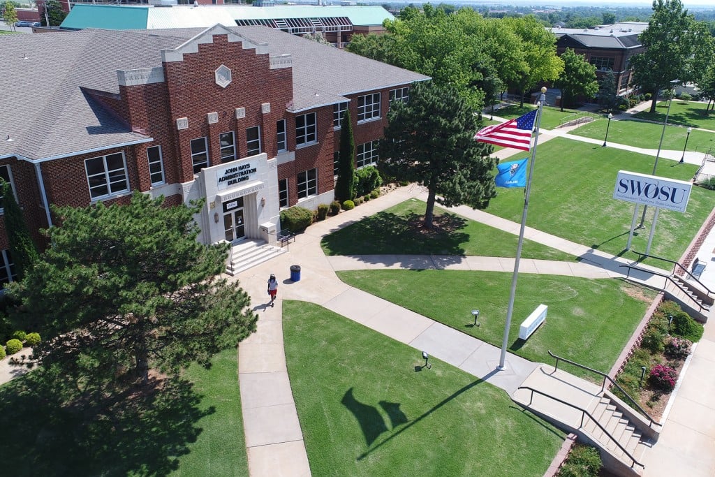 aerial view of swosu