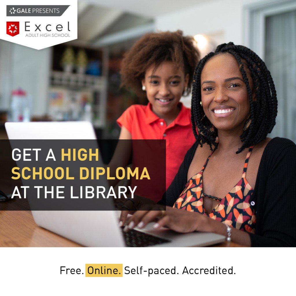 Excel High promo image. learn how to earn a high school diploma through tccl and excel