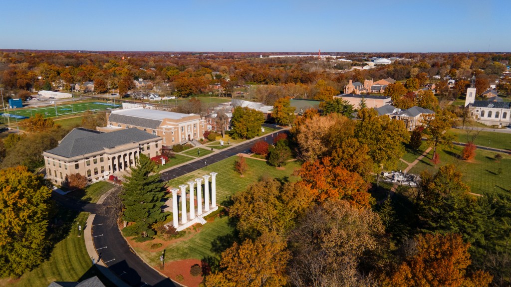 aerial view of Westminster college