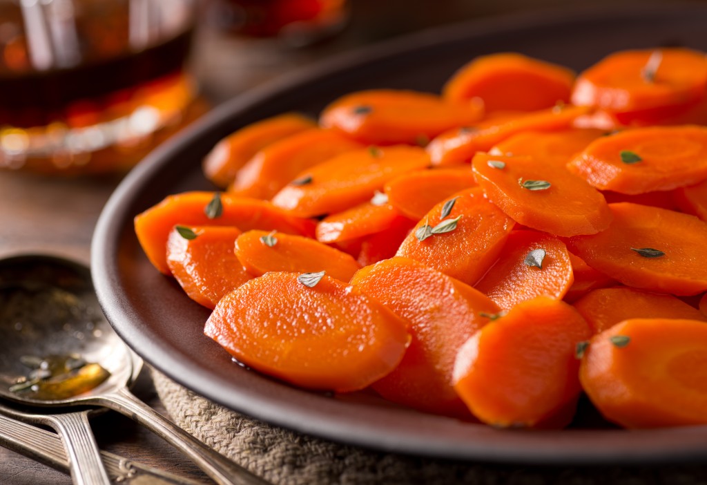 Glazed Carrots, for article on thanksgiving recipes for kids