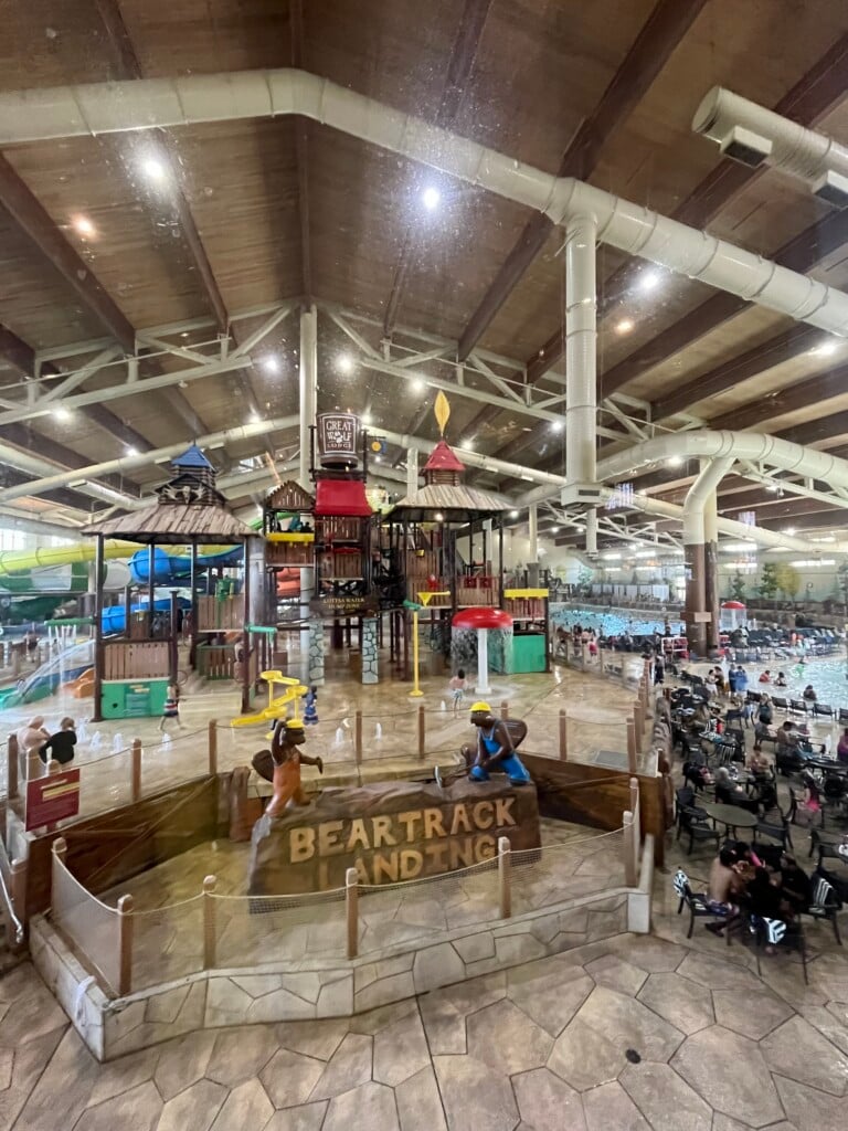 A View Of The Indoor Waterpark at Great Wolf Lodge