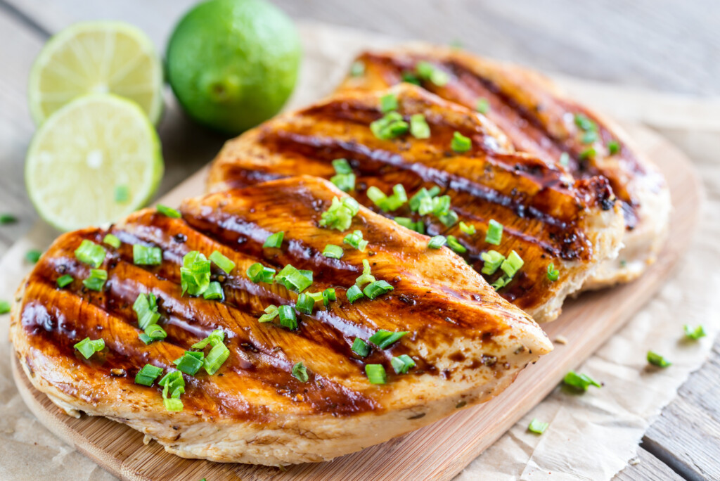 Grilled Chicken Breasts In Lime Sauce
