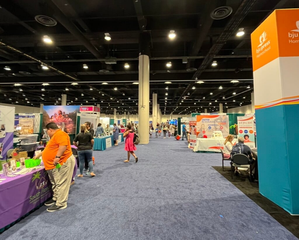 A photo from last week’s FPEA Conference exhibit hall in Orlando, Florida (Florida Parent Educator’s Association)