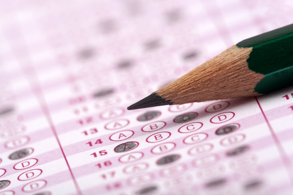 pencil and standardized test