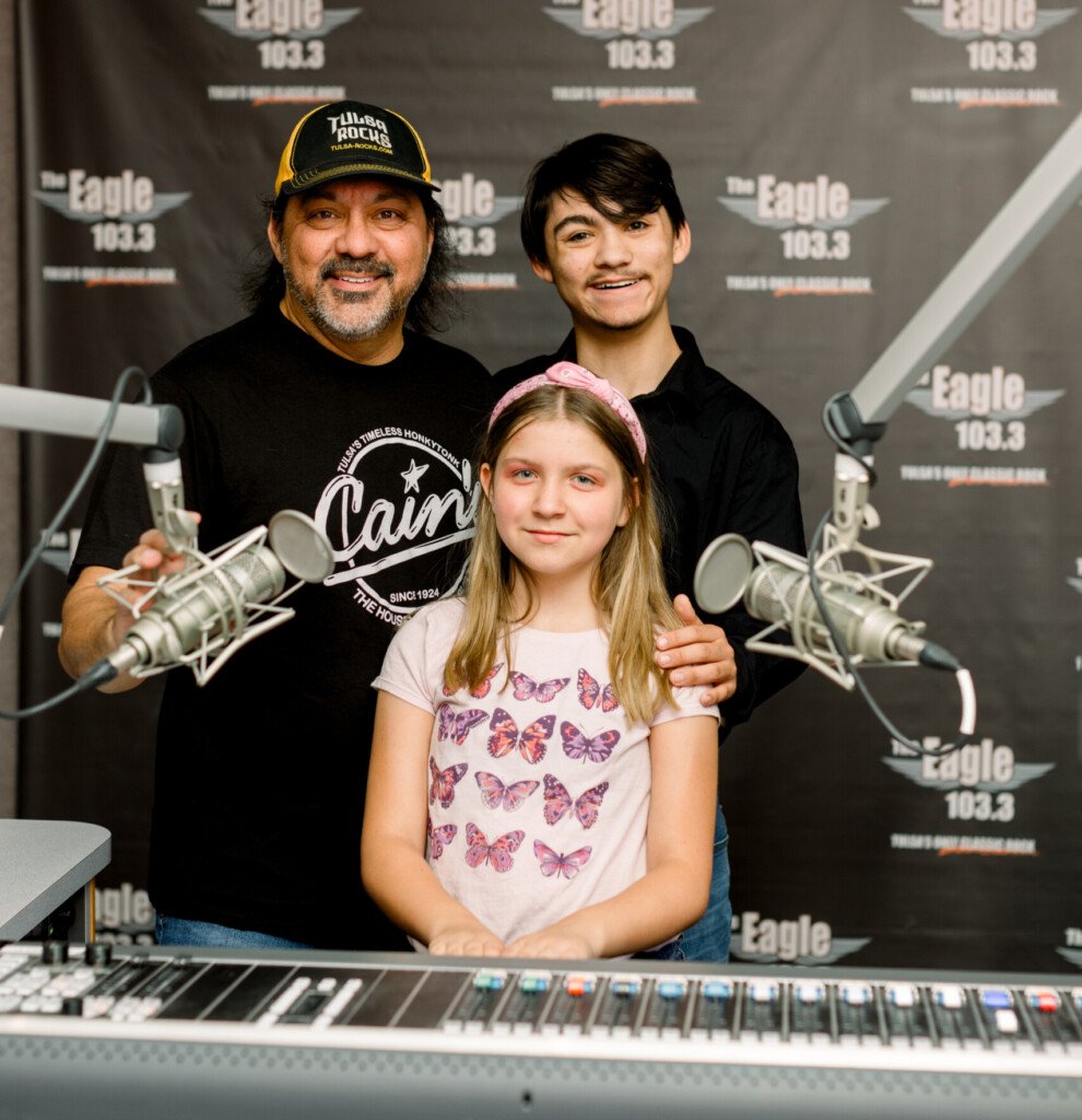 Lynn Hernandez and his children, Angel and Atticus.
