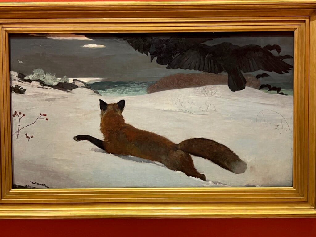 Photo of "The Fox Hunt" by Winslow Homer