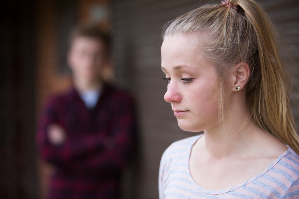 Unhappy Teenage Couple