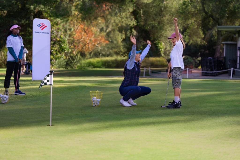 youth golfers, representing the golf with us program