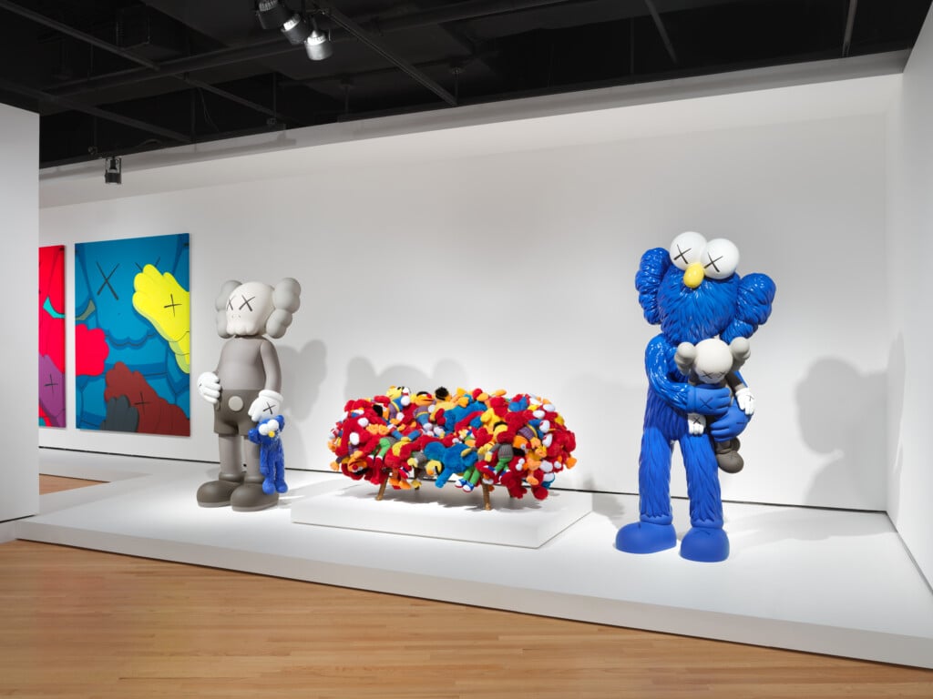Part of the KAWS: Family exhibit