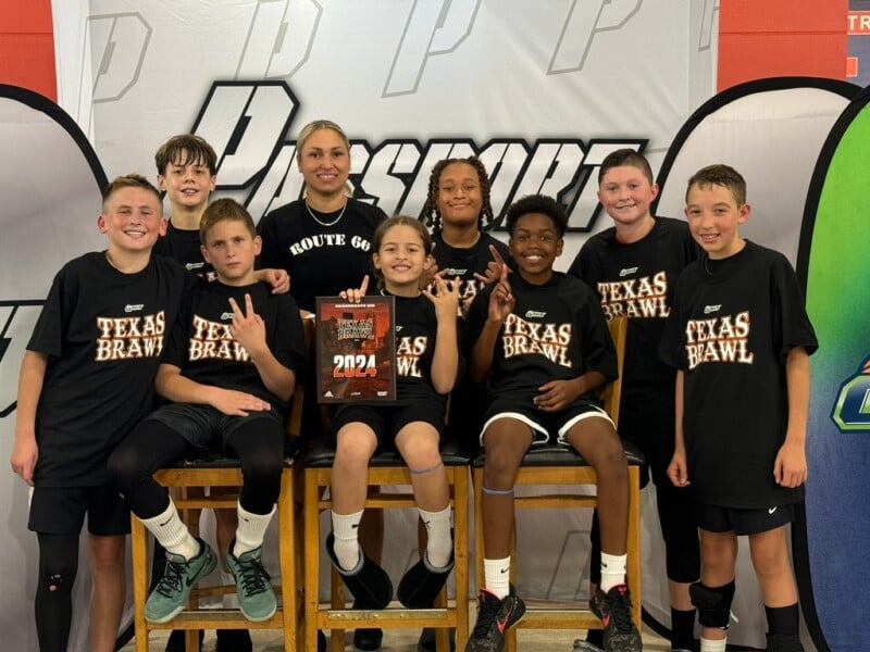 Route 66 Basketball team and coach