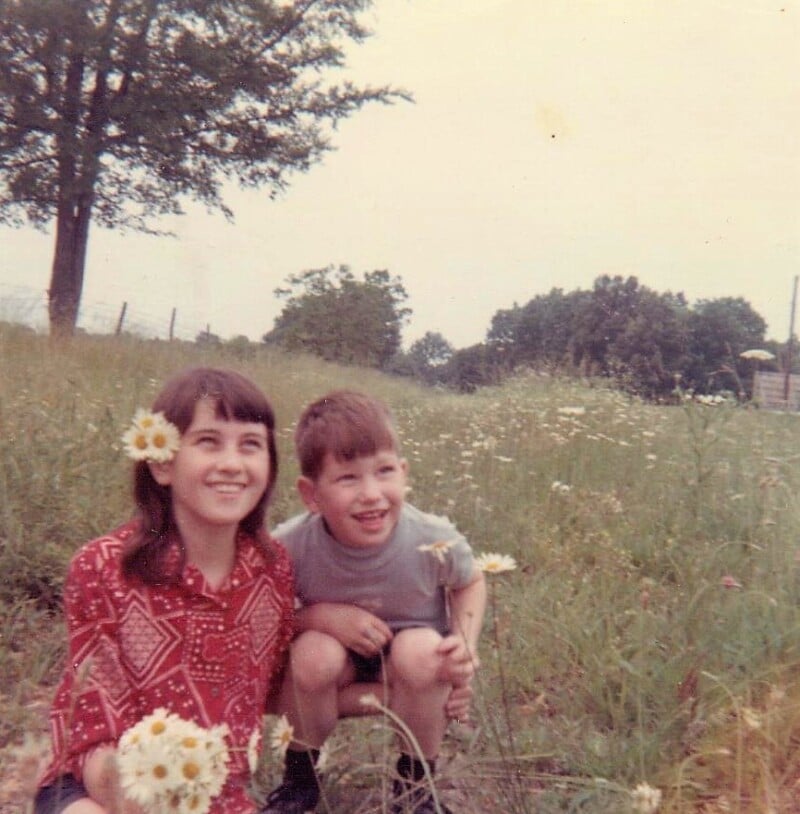diane morrow-kondos and her brother as children