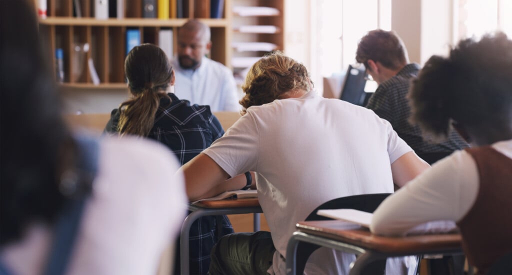 Teens in a classroom