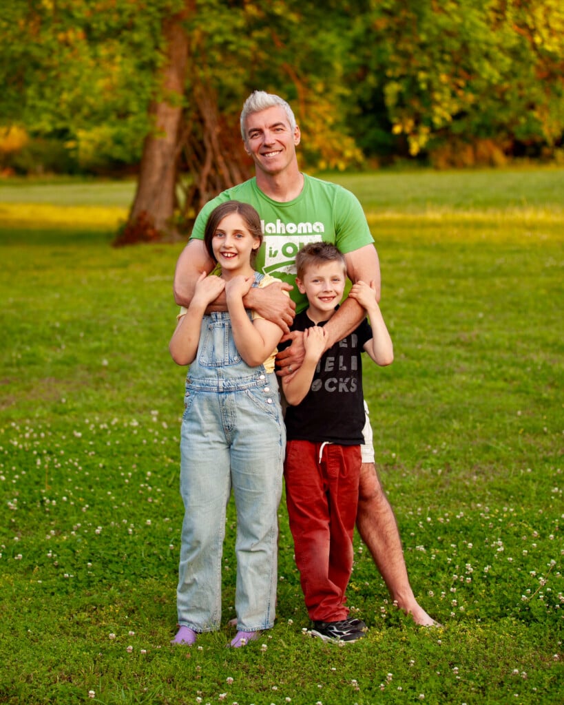 Cory Williams and his kids